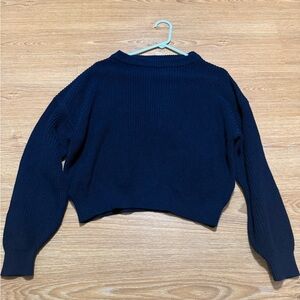 Brandy Melville Dark Blue Crew Neck Sweater